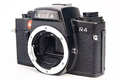 Leica R4 35mm SLR Film Camera Body Black R Mount With Fresh Batteries V24 • $194.99