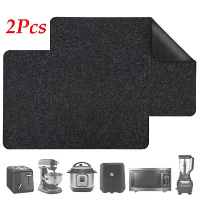 £10.73 • Buy 2PCS Heat Resistant Mats Kitchen Countertop Silicone For Air Fryer Coffee Maker