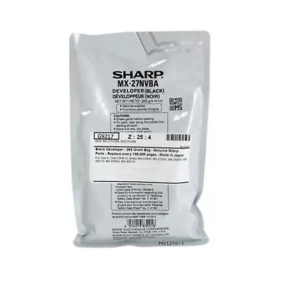 Genuine Sharp - MX-27NVBA - Sharp Black Developer - 75000 Page • $39.08