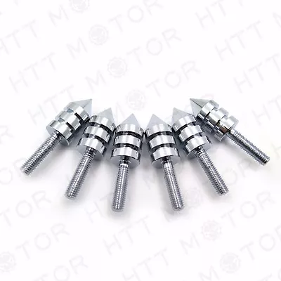 $14.25 • Buy CHROME SPIKE WINDSCREEN BOLTS SCREWS For Kawasaki ZX-10R ZX-6R ZX-14RR ZZR 1400