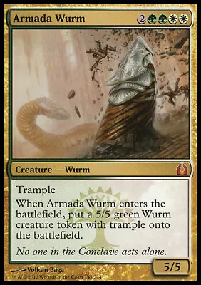 Magic The Gathering MTG Armada Wurm (143) Return To Ravnica   LP • $0.99