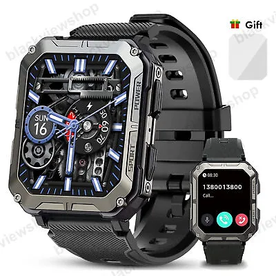 Military Smart Watch For Men(Answer/Make Calls) Rugged Tactical Fitness Tracker • $32.99