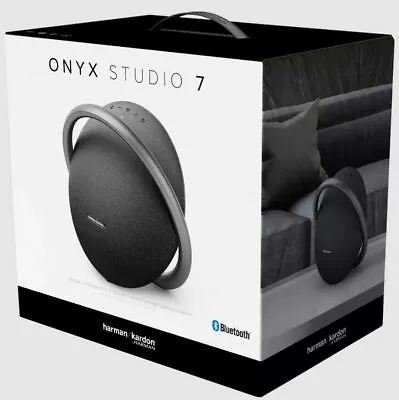 NEW Harman Kardon Onyx Studio 7 BLACK Bluetooth Speaker -Oz Stock- Express Post • $369