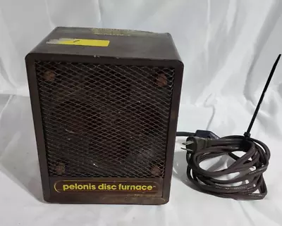 Vintage Pelonis Disc Furnace 1500W Model 1500W-II Fan & Heater TESTED & WORKING • $60