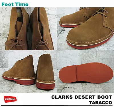 Clarks Original Mens DESERT BOOTS Tobacco Premium Suede UK 7 / US 7.5 F • $268.24