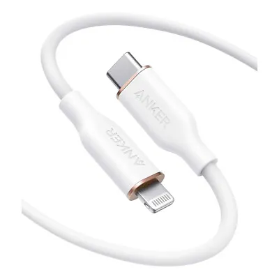 $33 • Buy Anker 641 USB-C To Lightning Cable (Powerline III Flow, 6ft Silicone) - White