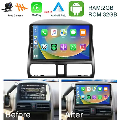 For Honda CRV 2001-2006 Car Stereo Radio 9  Android 13 Carplay GPS Navi +Cam • $119.99