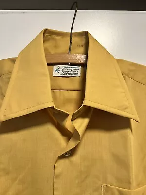 NEW Vintage Dress Shirt Mens Large K-Mart Dagger Collar Disco NOS 60s 70s NWT • $45