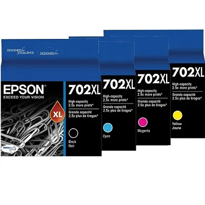 $34 • Buy Genuine Original Epson 702XL Ink Cartridge For WorkForce Pro WF-3720 WF-3725