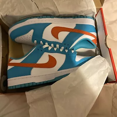 Size 10.5 - Nike Dunk Low Miami Dolphins • $129.97