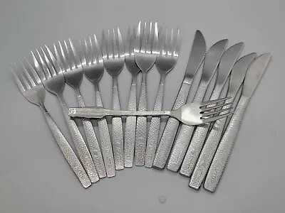 Vintage United Airlines Stainless Flatware (5) Knives & (8) Forks 1-Eastern Fork • $23