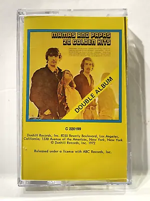 The Mamas And Papas - 20 Golden Hits (Cassette) Play Tested • $5.95