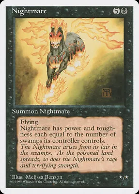 Nightmare (4ED 150) Moderately Played - MTG Single • $1.11