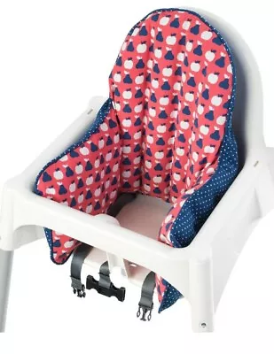 New Ikea ANTILOP Supporting Cushion High Chair Zip Cover Soft Cushions Red Blue • £11.39