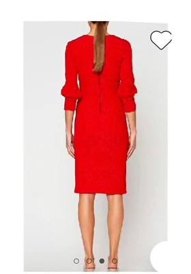 $150 • Buy  Scanlan Theodore Stretch Retile Pencil Dress Size 10