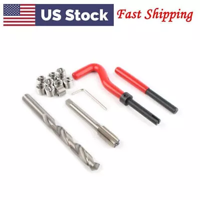 M10 X 1.25 Metric Thread Repair Install Tool Insert Kit M10 Helicoil Coil 15PCS • $21.95