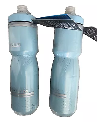 Lot Of 2 CamelBak Podium Chill Insulated 24oz Bike Water Bottle Stone Blue • $22.95