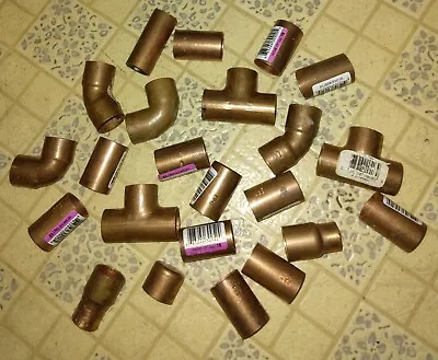 1/2 Inch Copper Fittings/23 Total • $13