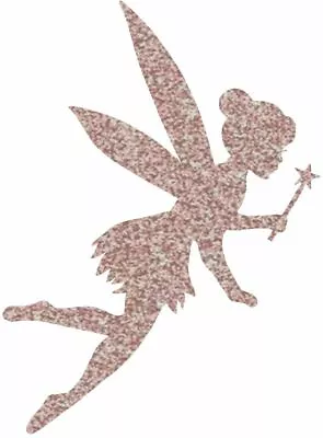 Fairy Tinkerbell Glitter Vinyl Decal Sticker Window  Wall Mirror  Art 9 Colours • £2.99