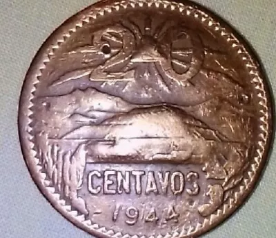 1944 Mexico  20 Centavos Circulated Coin • $20