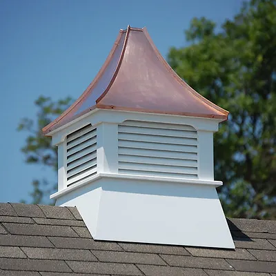 Accentua Olympia Vinyl Cupola With Copper Roof 24 In. Square 38 In. High • $619