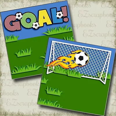 Goal - Soccer NPM - 2 Premade Scrapbook Pages - EZ Layout 4915 • $4.25