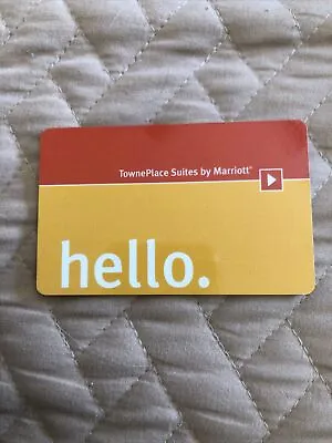 TownePlace Suites By Marriott. Hotel Room Key Card. - Rare • $3