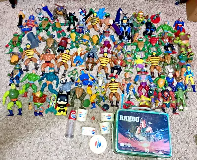 Vintage Teenage Mutant Ninja Turtles Masters Of The Universe Action Figure Lot • $27