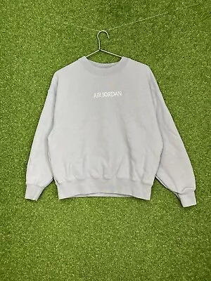Vintage Air Jordan Sweatshirt Mens Lilac Spellout Crewneck Logo Y2K Size Small S • $39.99