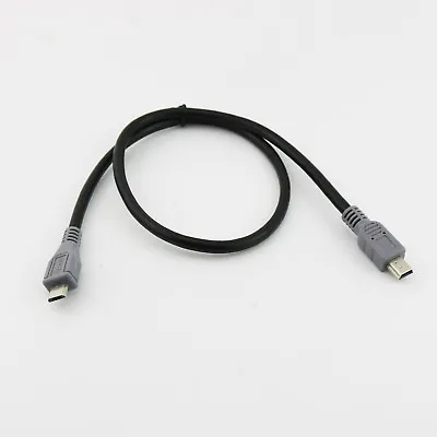 1x Mini USB B Male To Micro USB 5 Pin Male OTG Data Converter Adapter Cable 50cm • $1.89