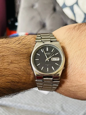 £65 • Buy Seiko Vintage Automatic Black&silver Men's Watch - 6309