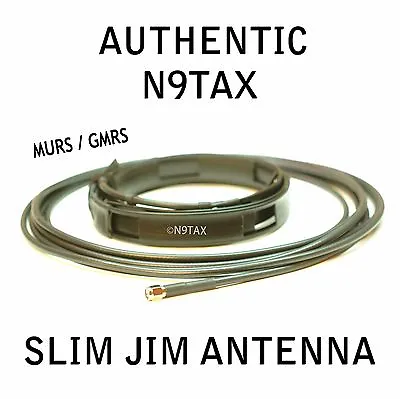 Authentic N9TAX VHF/UHF Slim Jim J-Pole For HT MURS / GMRS Antenna 16' Coax! • $36.99