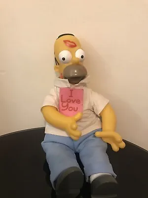 Homer Simpsons ￼￼original￼ Toy Plush Soft  Retro • £9