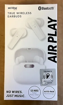 Vibe~Airplay Wireless Earbuds & Charging Case~White~FREE SHIPPING~ • $8.99