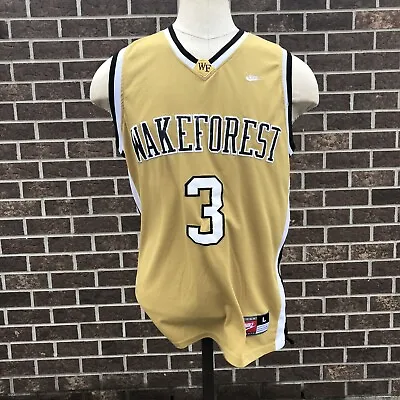 $43.99 • Buy Wake Forest Demon Deacons Chris Paul Gold Nike Team #3 Jersey Large L