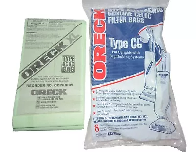 Oreck Vacuum Bags Type CC Set Of 8 Hypo Allergenic Celoc Filter Upright • $12.99