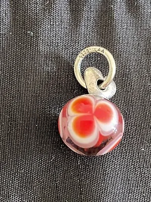 --Authentic Trollbeads Glass Valentine Love Red Tassel Pendant 61730 • $50