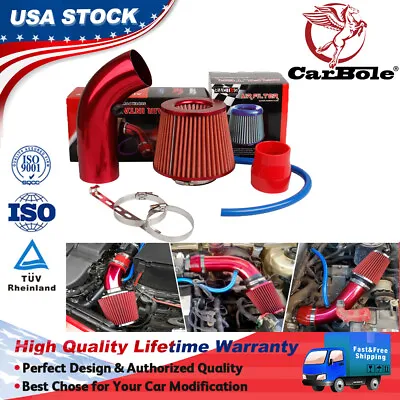 3Inch Cold Air Intake Filter Pipe Induction Kit Power Flow Hose System Car Parts • $40.99