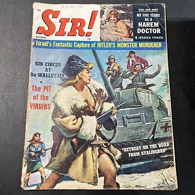 Sir! Men's Adventure Magazine Oct 1960 • $13.20