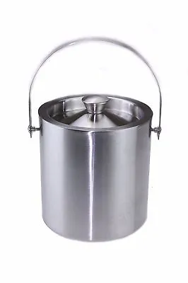 Ice Bucket Insulated Double Walled Stainless Steel Large With Airtight Lid • £15.99