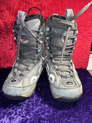 Men's Morrow Snowboard True Freeride Boots Size US 5 Gray Lace Up Winter Sports • $24.99