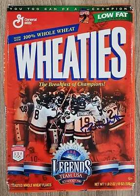 Phil Verchota Signed Wheaties Cereal Box Front 1980 Team USA RAD • $15.99