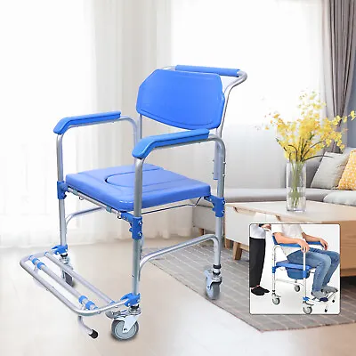 $175 • Buy 350lb Elderly Potty Chair Mobility Shower Commode Wheelchair Bedside Toilet Seat