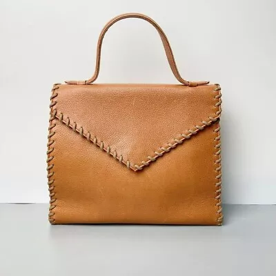 Yves Saint Laurent YSL Vintage Tote Bag Leather Brown Used JP • $189