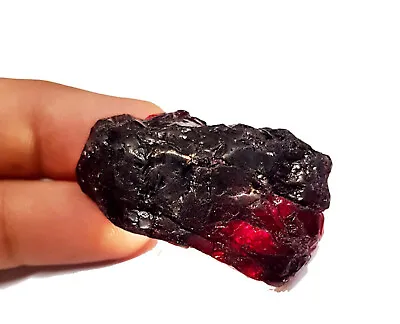 Untreated 150 Ct Large Raw Natural Garnet Stone 100% Red Garnet Rough Stone • $17.42