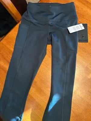 90 Degree By Reflex LEGGINGS Yoga Pants XS Dark Sea Polar Flex Lined • $19.99