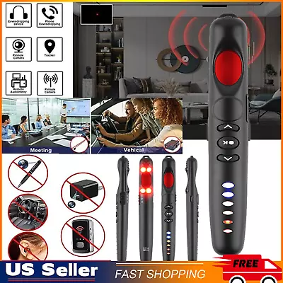 GPS RF Signal Detector Pen Anti-Spy Hidden Camera GSM Audio Bug Finder Scanner • $22.99