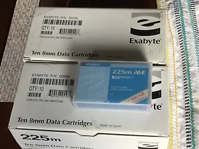 New Lot Of 19 Exabyte 225m AME Mammoth Tape #00558 Data Cartridges  • $199