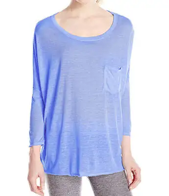 Calvin Klein Womens Performance Three Quarter Sleeve High Low T-Shirt X-Small • $45