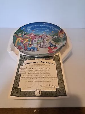 VTG Walt Disney World 25th Anniversary Mickey's Toon Town Fair Collector Plate  • $19.99